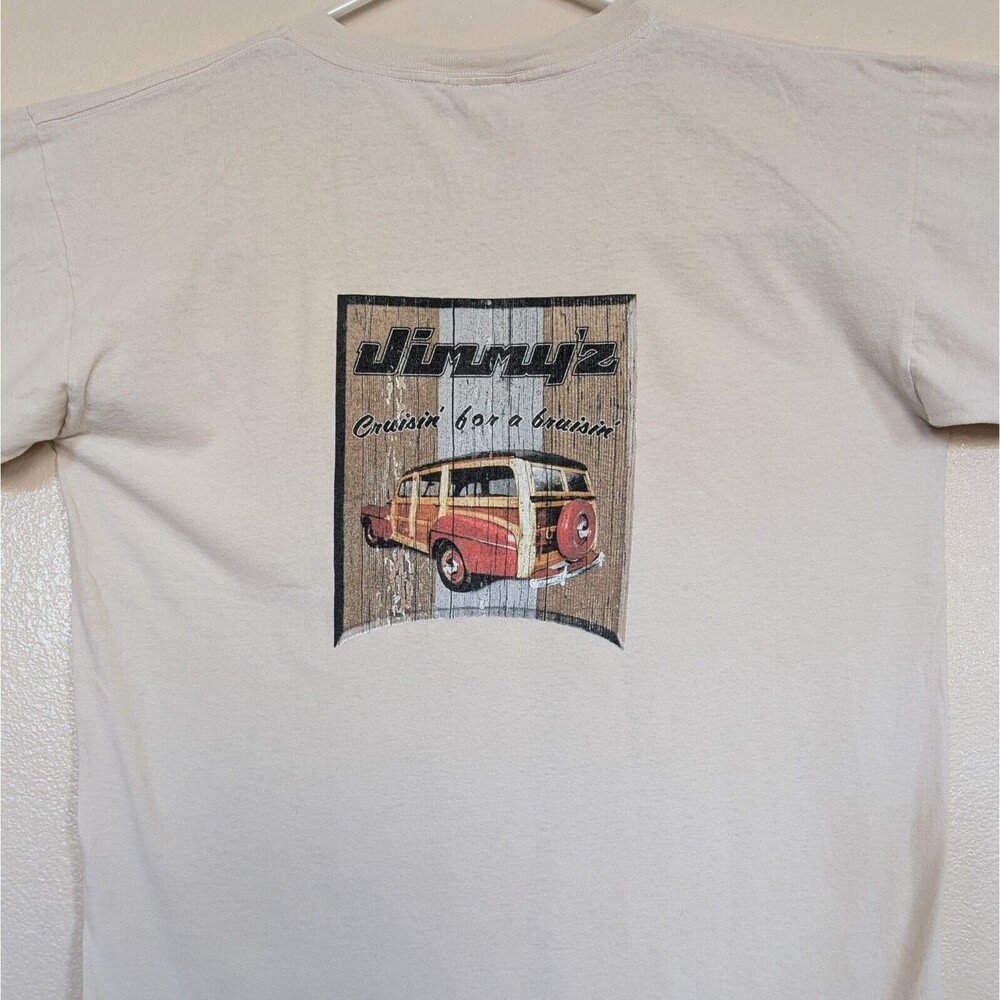 Vintage Jimmy'Z Large T-Shirt Woody Cruising For A Bruising California Surfer